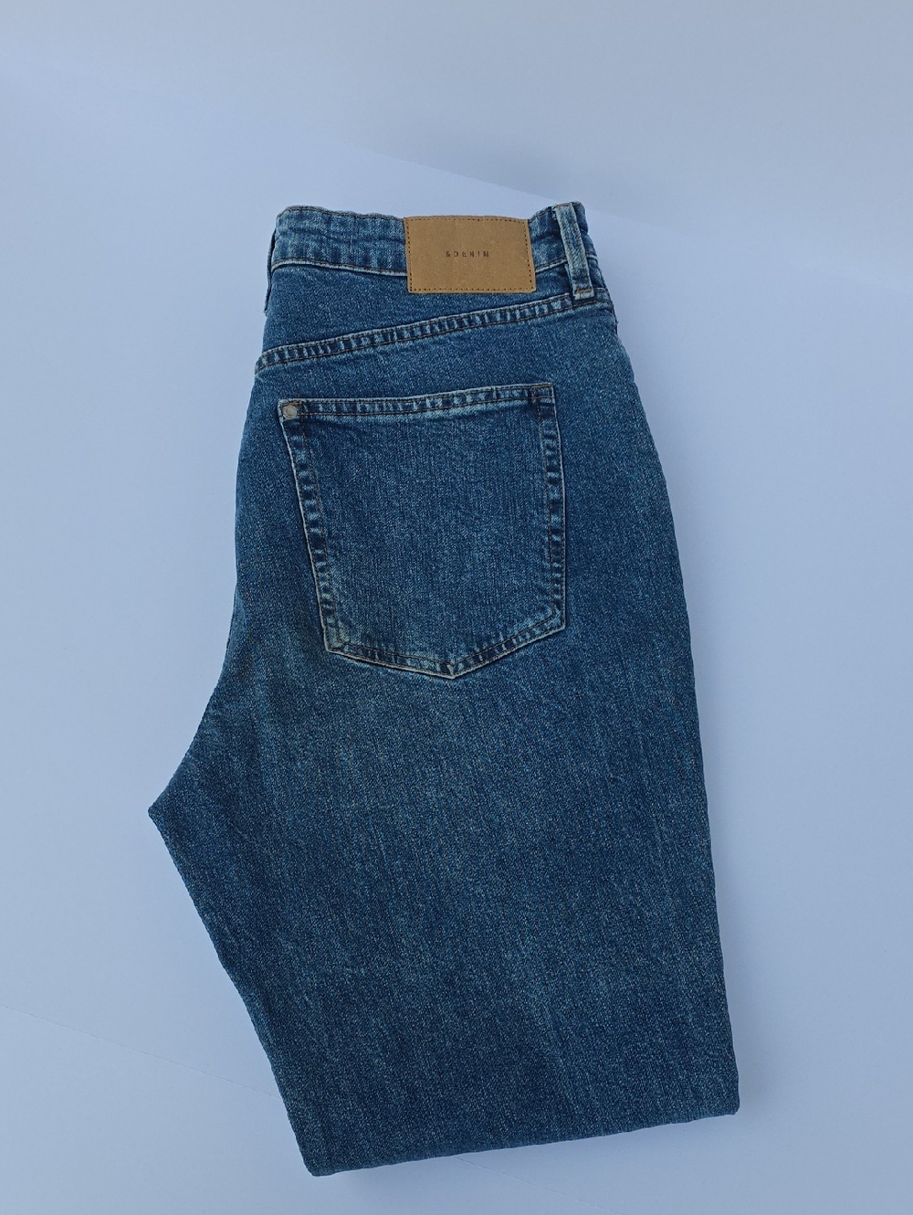 H&M Womens Dark Blue Relaxed Fit Jeans